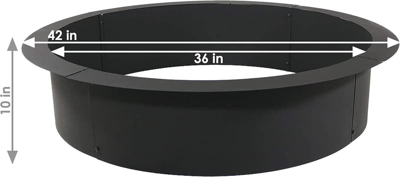 DIY Steel Fire Pit Ring - 42-Inch Outdoor Insert