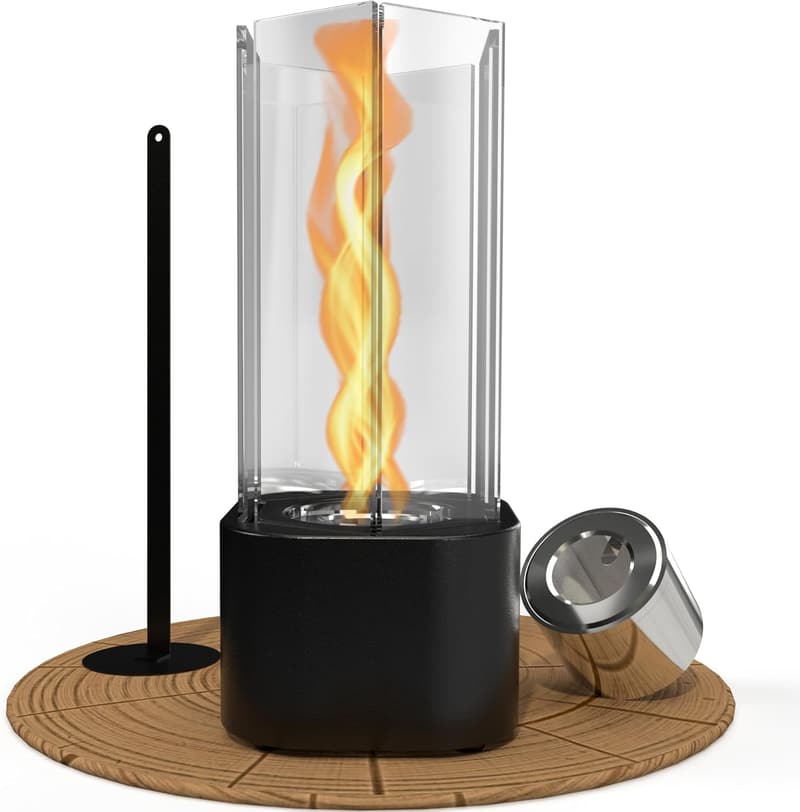 Tabletop Fire Pit with Adjustable Flame - Indoor/Outdoor Use