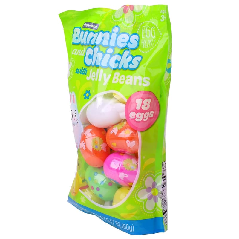 Easter Basket Stuffers: 18 Prefilled Plastic Eggs with Candy