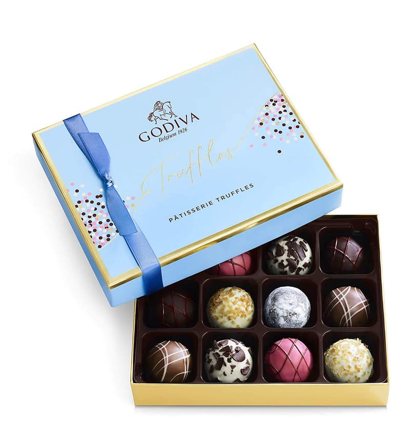Birthday Chocolate Truffle Gift Box - Assorted Gourmet 12 pc