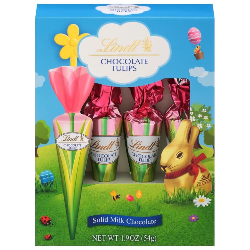 Easter Milk Chocolate Tulip Pops - 4 Pack