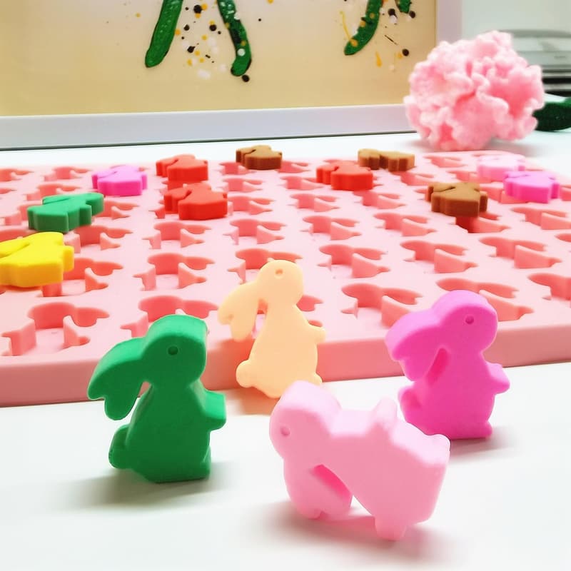 Easter Bunny Silicone Molds for Candy and Chocolate