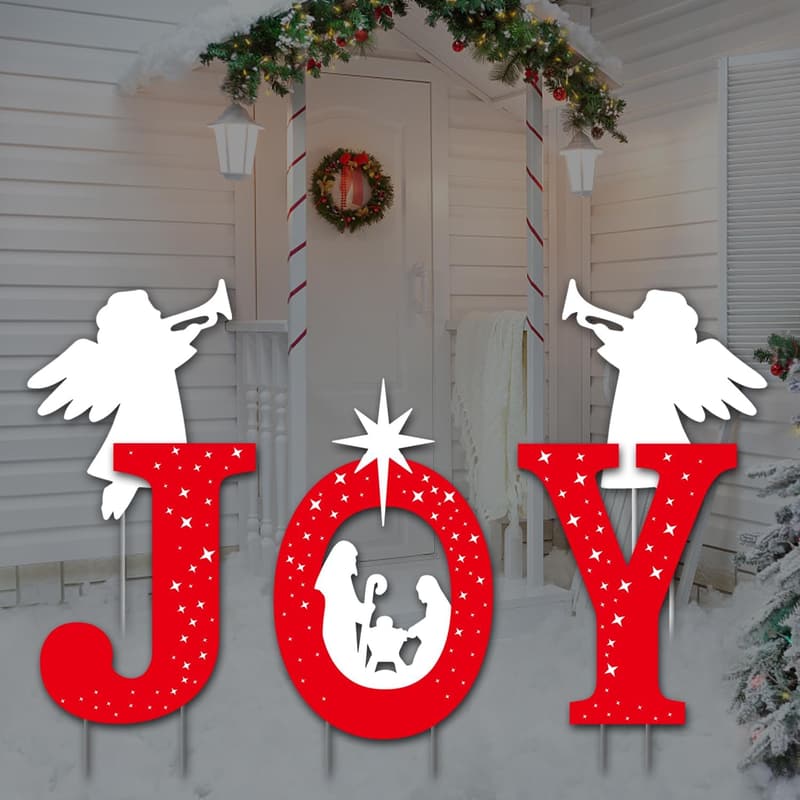 Outdoor Christmas Nativity Set - Joyful Religious Yard Decor