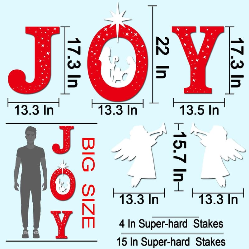 Outdoor Christmas Nativity Set - Joyful Religious Yard Decor