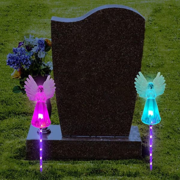 Easter Angel Solar Lights - Color Changing Outdoor Decor