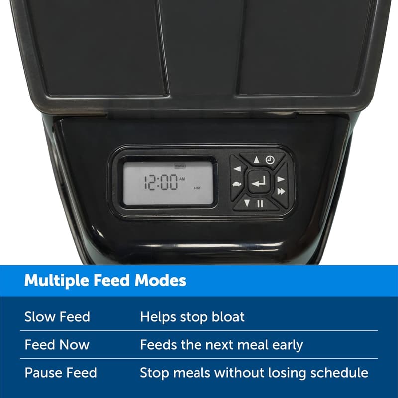 Automatic Pet Feeder with Programmable Portion Control - 24 Cups