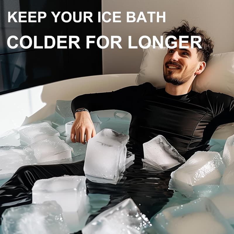 Extra Large Silicone Ice Bath Molds, 2-Pack