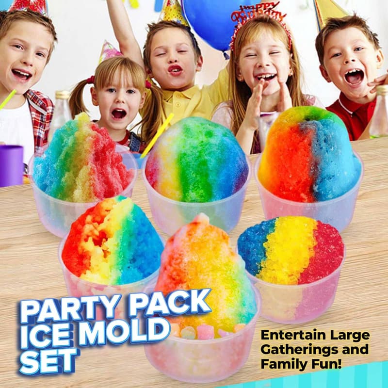 Hawaiian Shaved Ice Mold Party Set - 6 Pack BPA-Free