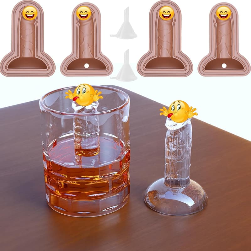 Silicone Ice Cube Tray Set - BPA Free with Lid
