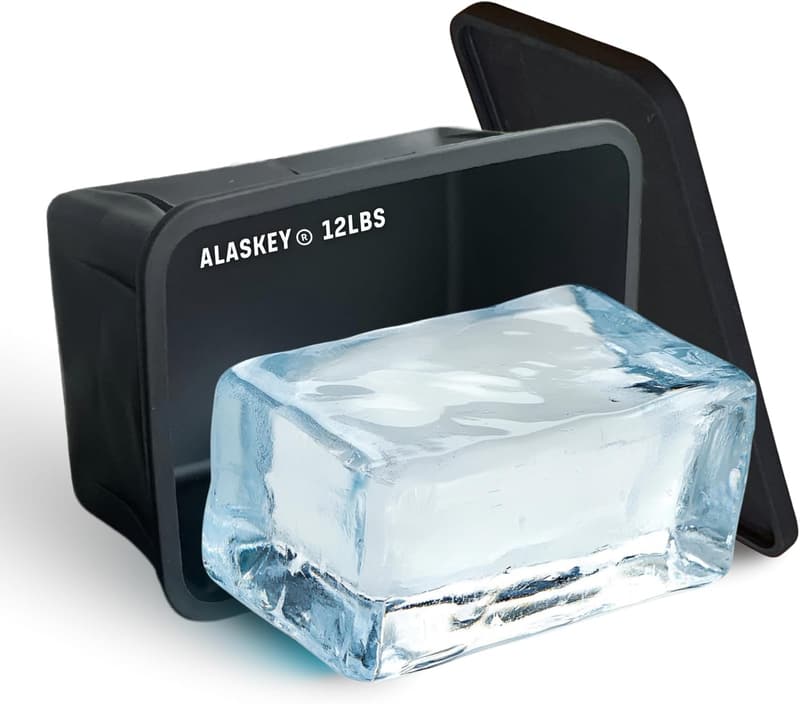 Giant Silicone Ice Block Mold with Lid for Ice Baths
