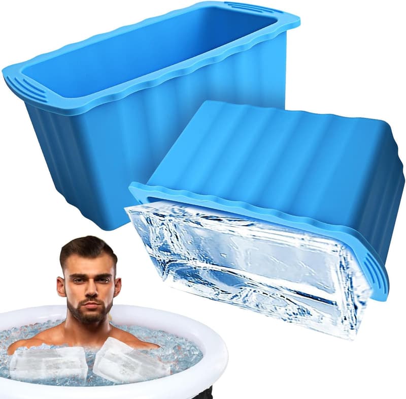 Extra Large Silicone Ice Block Molds for Cold Water Therapy
