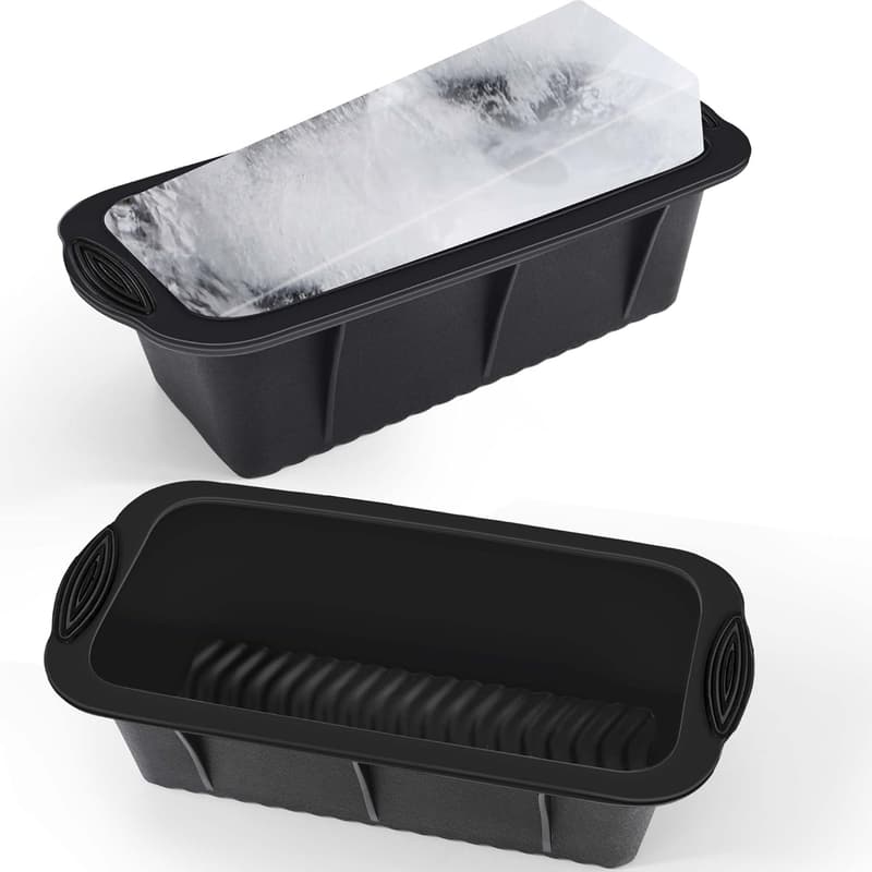 Extra Large Silicone Ice Cube Molds for Ice Baths - 2 Pack
