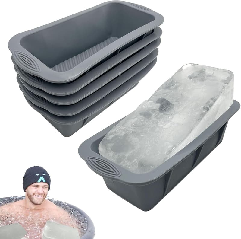 Large Silicone Ice Molds for Cold Plunge – 6 Pack