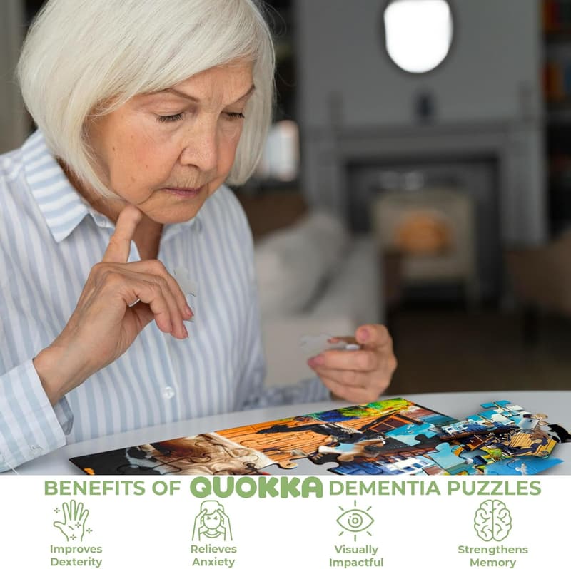 Dementia Puzzles for Seniors - 100-Piece Jigsaw Set