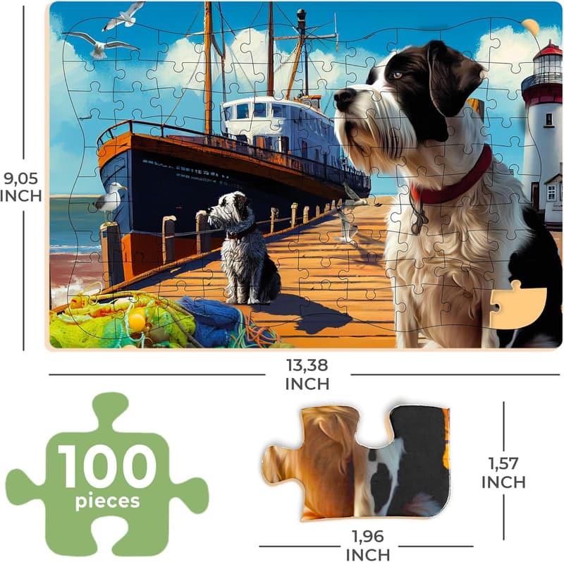 Dementia Puzzles for Seniors - 100-Piece Jigsaw Set