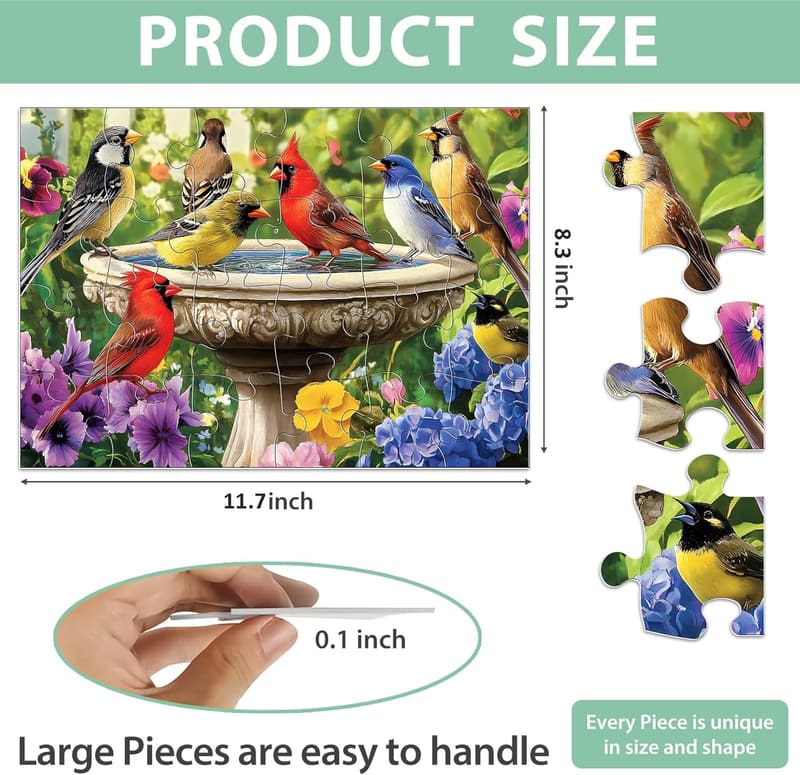 Large Piece Puzzles for Seniors - Cognitive Games for Alzheimer’s