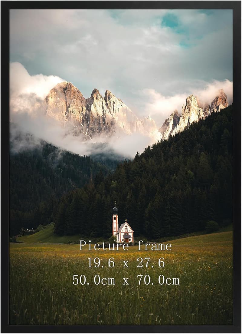 Puzzle Frame for 1000 Pieces Puzzles - Black, 50x70cm