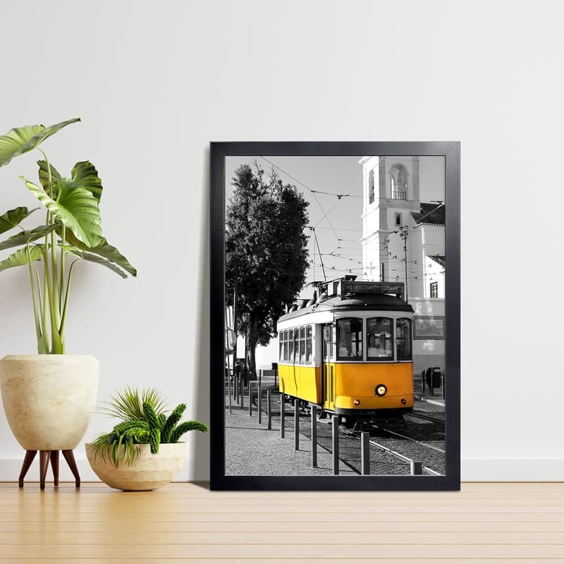 Classic Black Picture Frame for Wall Art and Puzzles