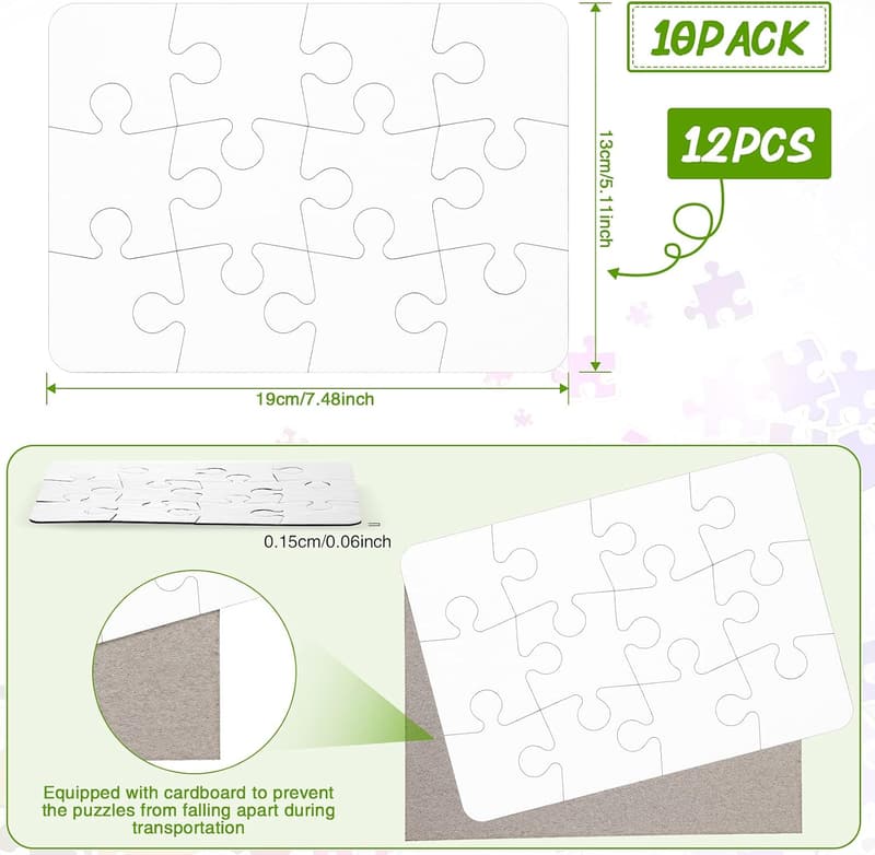 DIY Blank Sublimation Jigsaw Puzzle Set for Graduation
