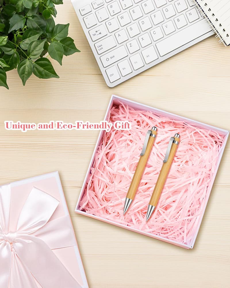Bulk Bamboo Ballpoint Pens - 200pcs Customizable Gift Set