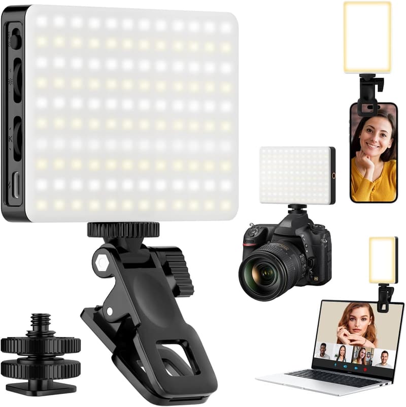 8000mAh Rechargeable Phone Light with 3 Adjustable Modes for Makeup