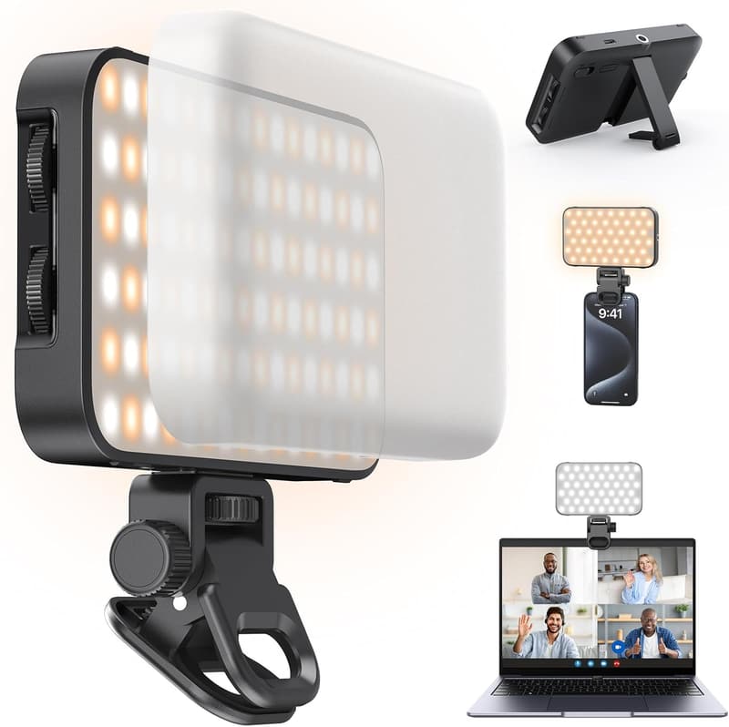 Rechargeable 96 LED Video Conference Selfie Light with Stand