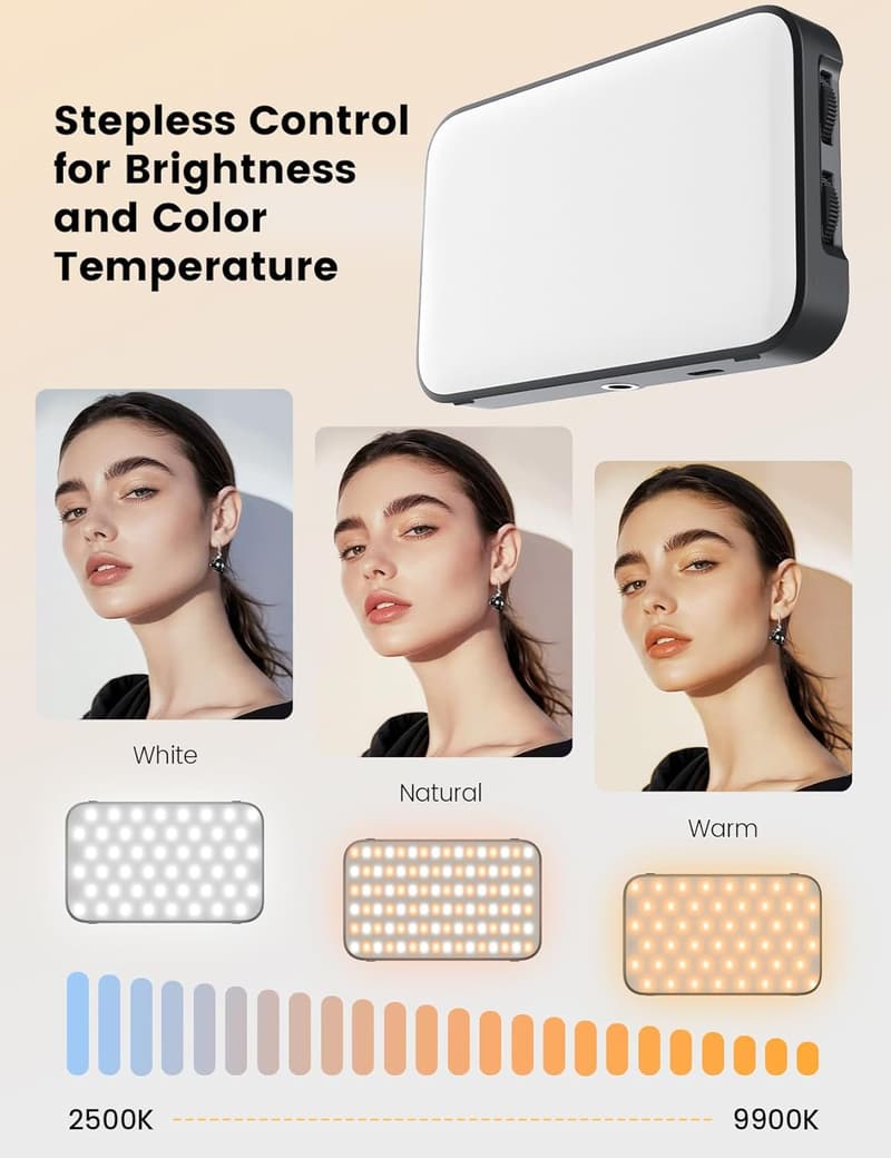 Rechargeable 96 LED Video Conference Selfie Light with Stand