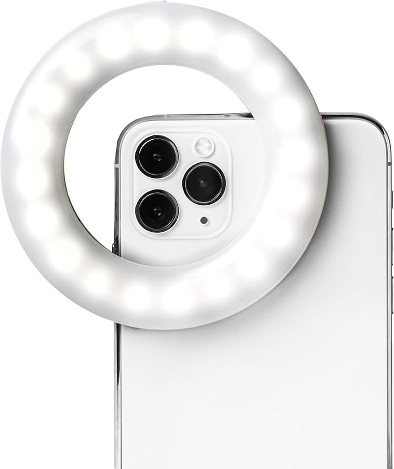 Rechargeable Clip-On Ring Light for Phones & Laptops - 3 Modes