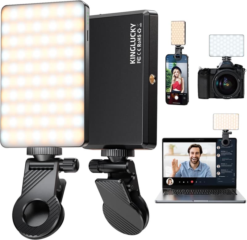 Selfie Light with Eye-Friendly LED - Rechargeable & Portable