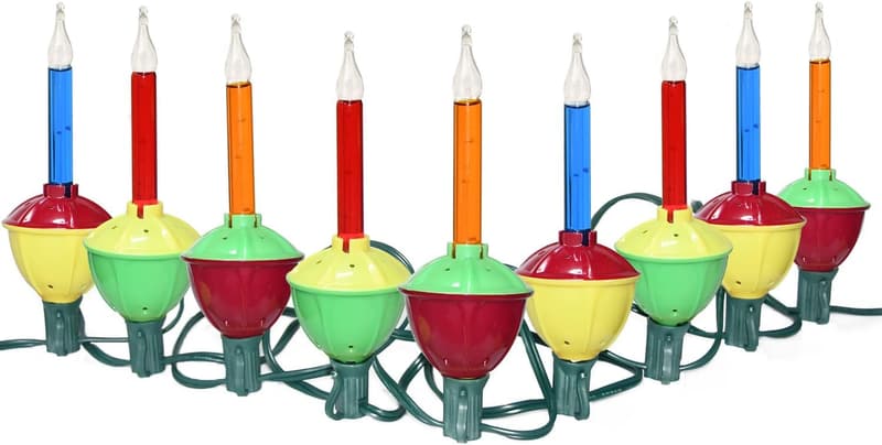 Christmas C7 Bubble Lights - 8.8 ft Multicolor, Indoor/Outdoor