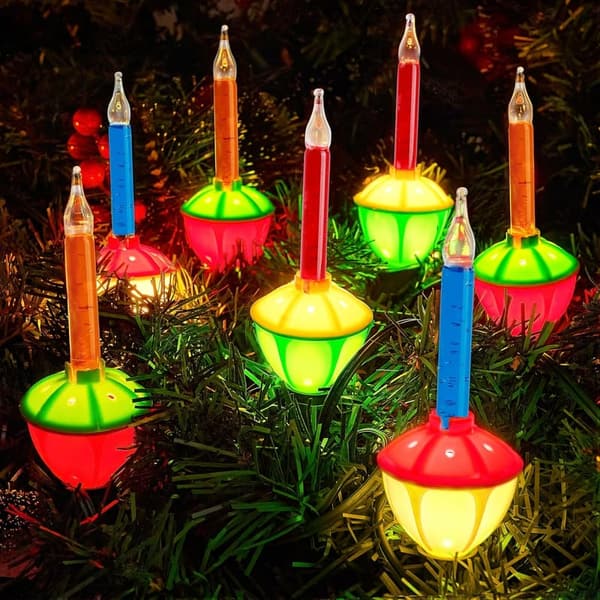 Vintage Bubble String Lights for Christmas Tree Decor (Multicolor)