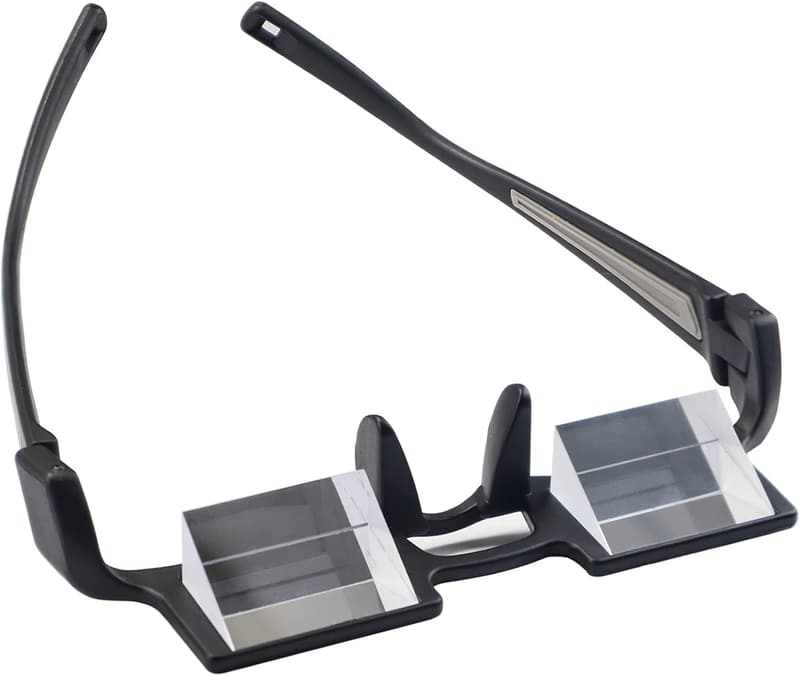Lazy Reading Prism Glasses for Lying Down - Lightweight Neck Support