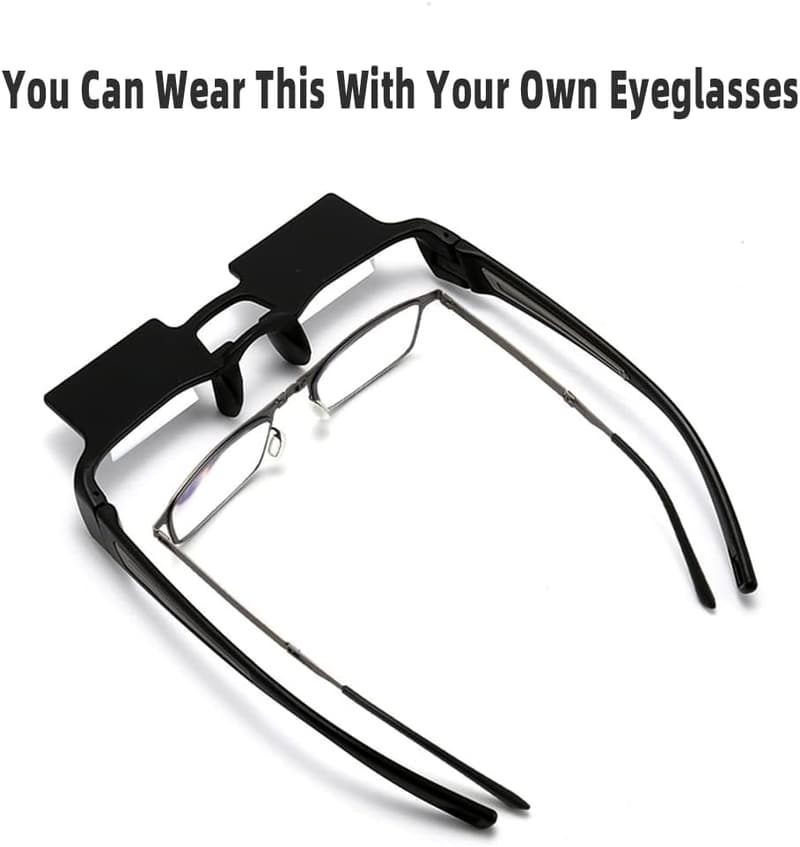 Lazy Prism Glasses for Comfortable Reading and Watching TV