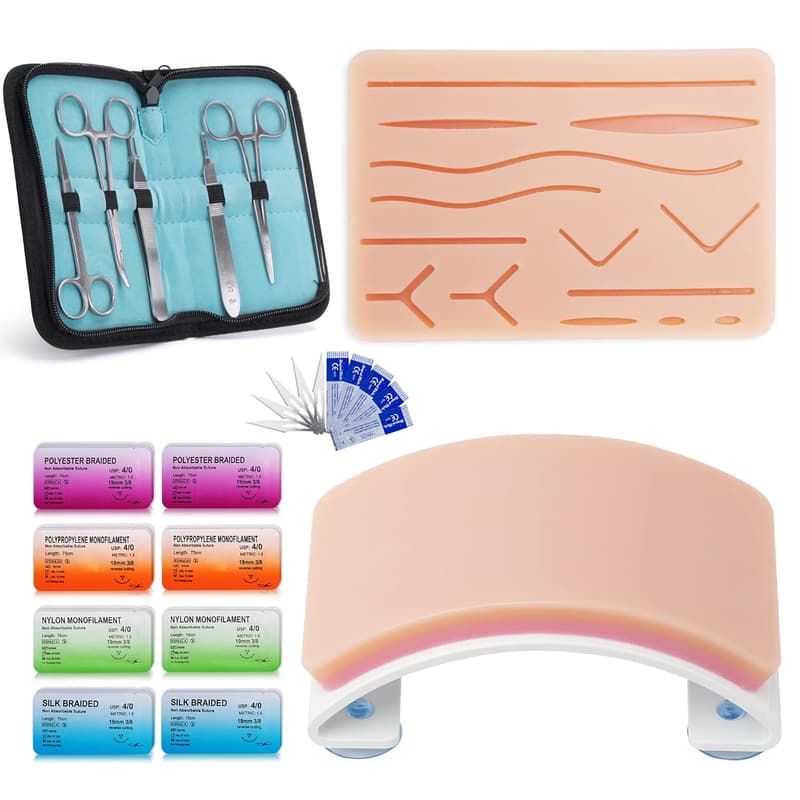 Medical Student Suture Practice Kit - 33-Piece Complete Set