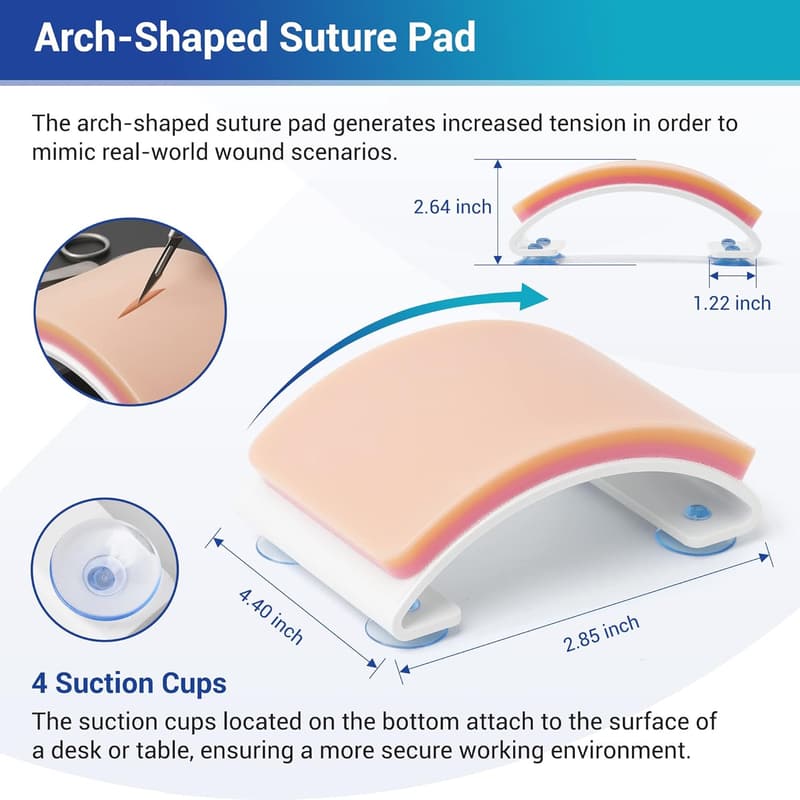 Medical Student Suture Practice Kit - 33-Piece Complete Set
