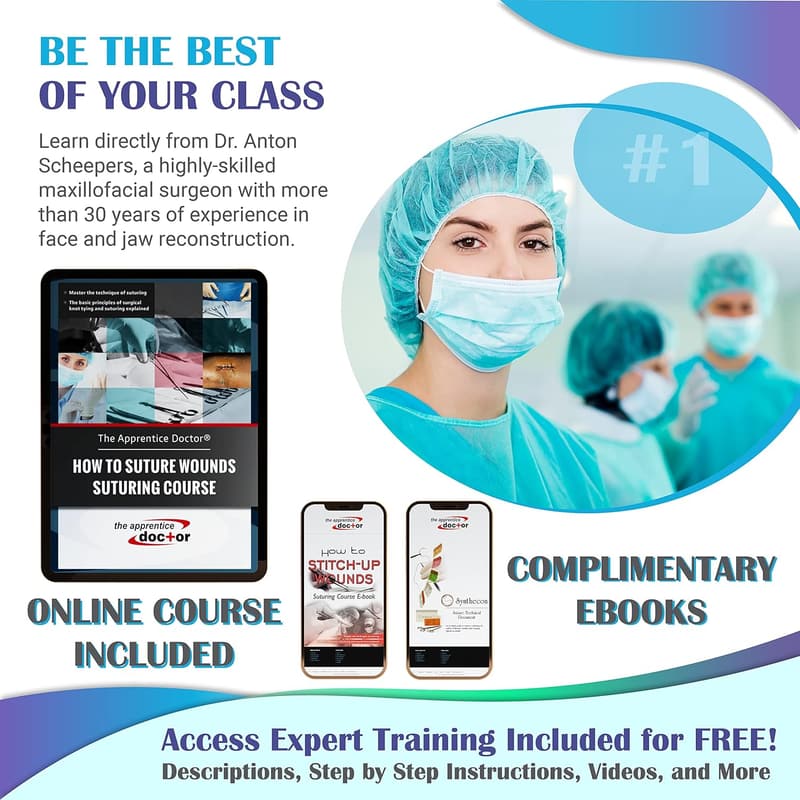 Suture Kit for Medical Students with Online Course Access