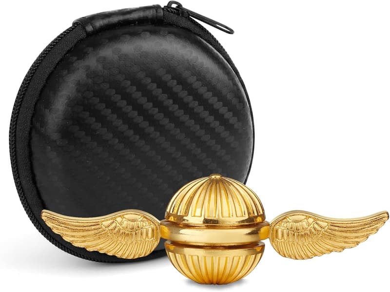 Golden Orb Fidget Spinner - Stress Relief Metal Desk Toy