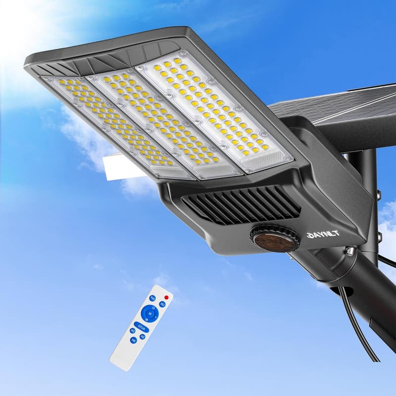 750000LM Solar Street Lights for Outdoor Security & Parking
