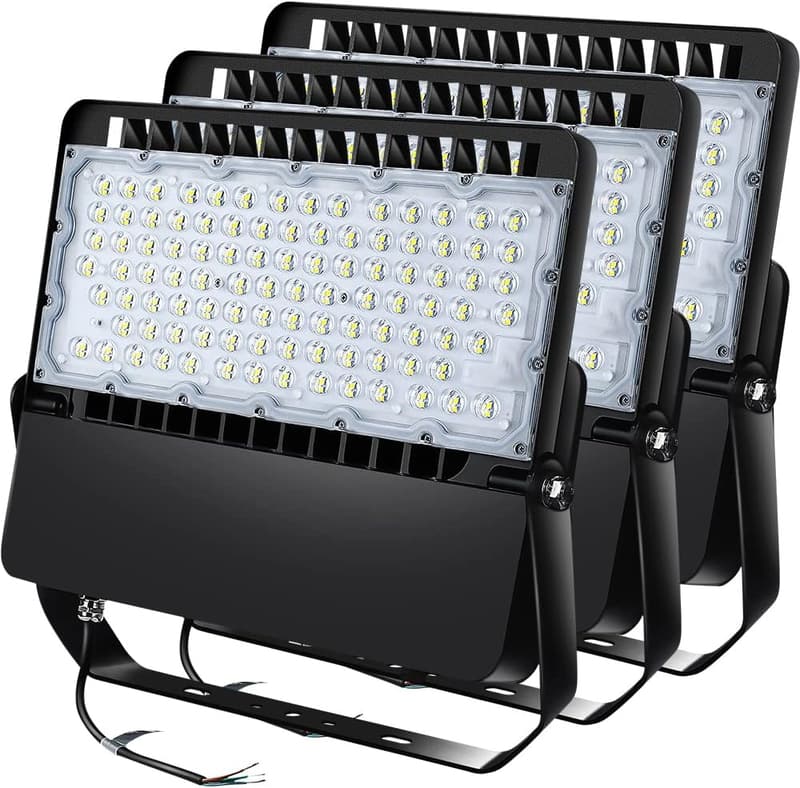 240W LED Flood Light - 36000 Lumen Commercial Outdoor Lighting (3 Pack)