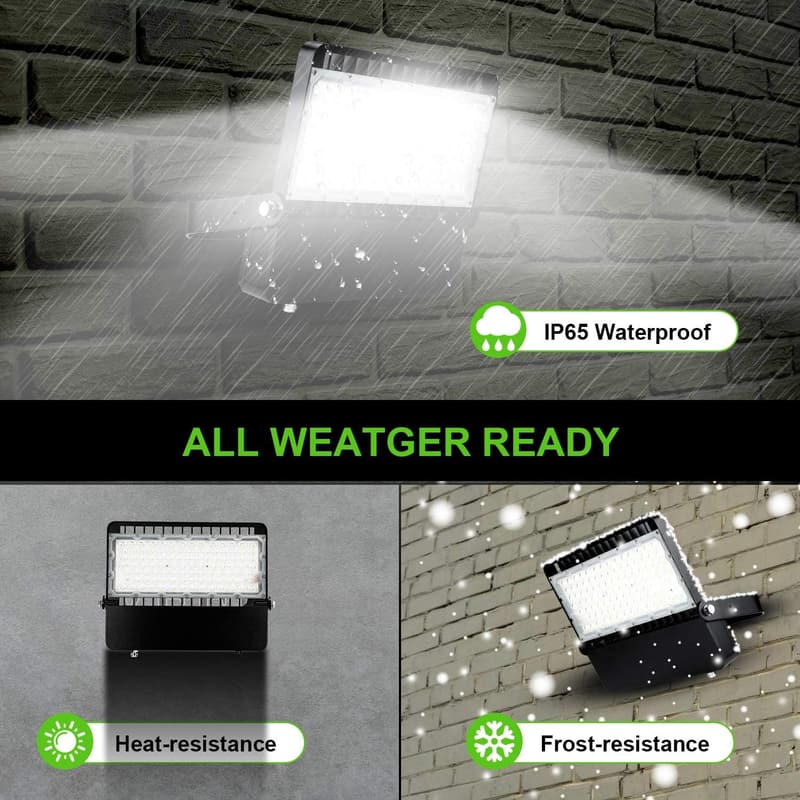 240W LED Flood Light - 36000 Lumen Commercial Outdoor Lighting (3 Pack)