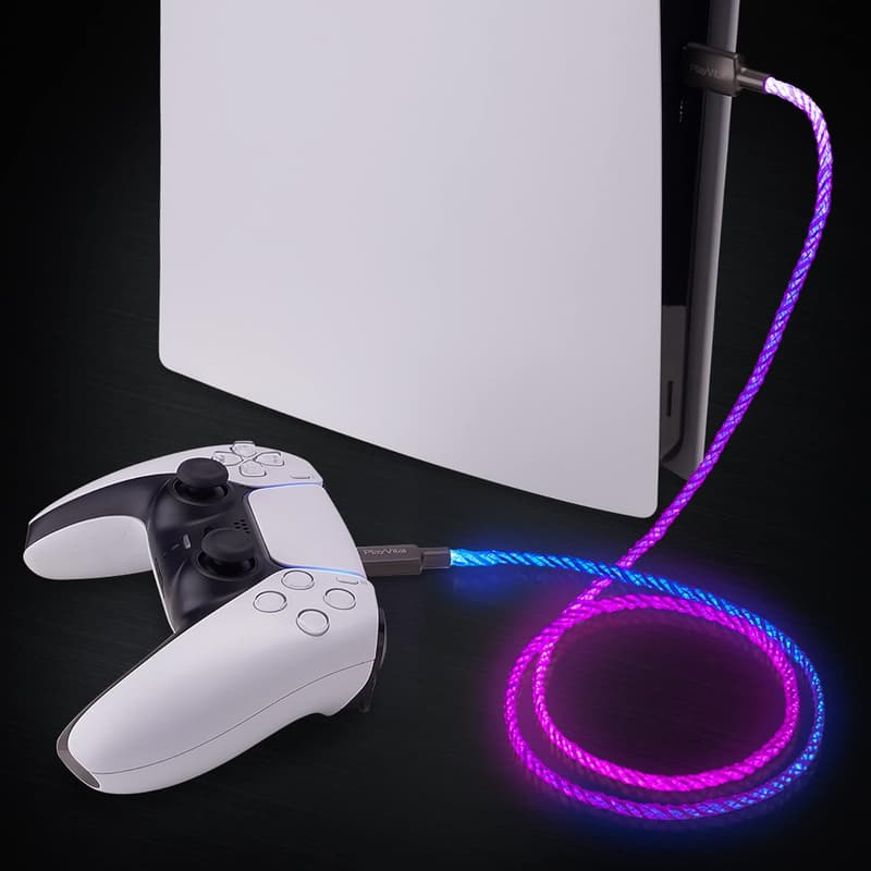 Illuminated Charging Cable for PS5 & Xbox Controllers