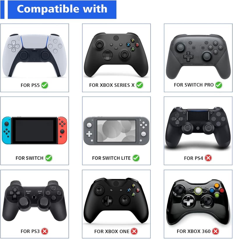 Illuminated Charging Cable for PS5 & Xbox Controllers