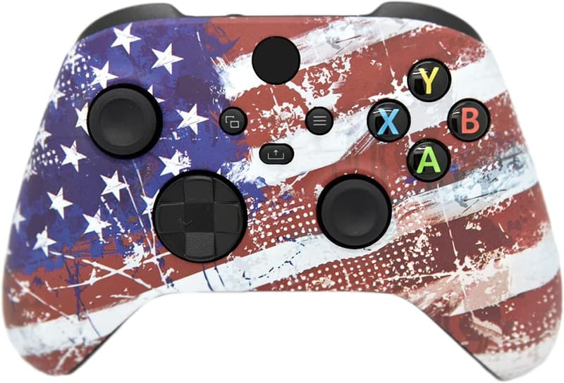 Custom Handcrafted Xbox Controller - U.S. Flag Design