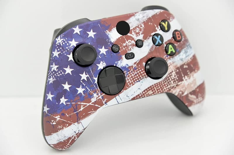 Custom Handcrafted Xbox Controller - U.S. Flag Design