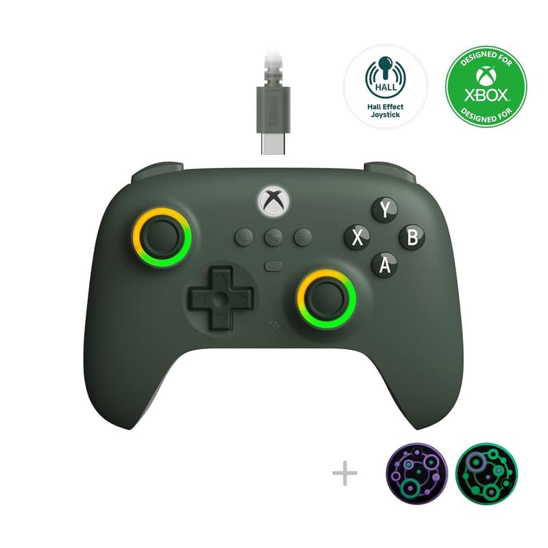 8Bitdo Ultimate C Wired Controller with RGB Lighting for Xbox