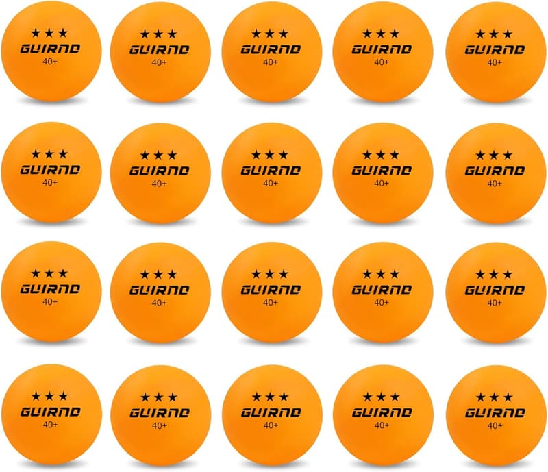 20-Pack 3-Star Ping Pong Balls for Competition and Recreation
