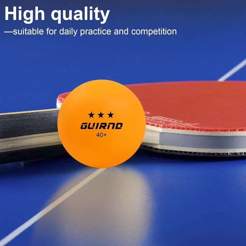 20-Pack 3-Star Ping Pong Balls for Competition and Recreation