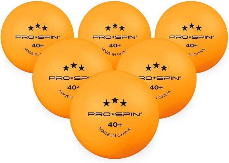 Pro Spin 3-Star Orange Table Tennis Balls - 40+ Professional Quality