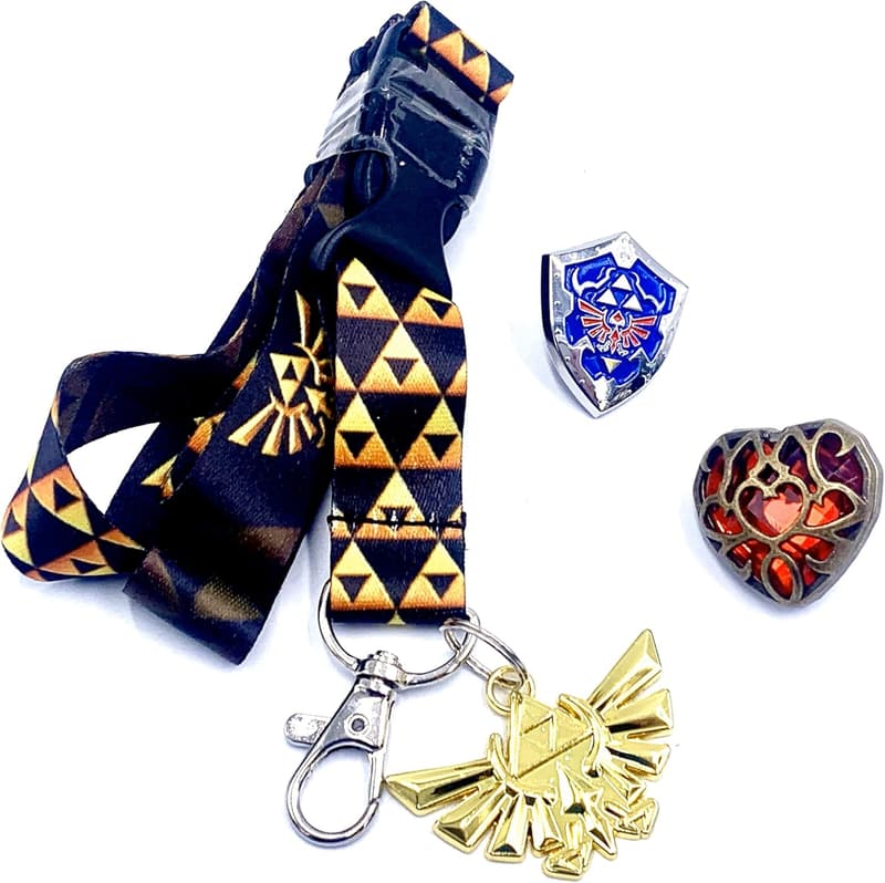 Zelda Gaming Collectible Gift Set with Tin Box, Pins, and Lanyard