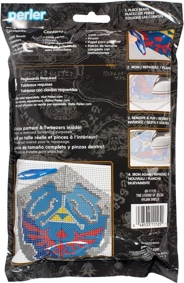 Hylian Shield Perler Bead Kit for Nintendo Fans, 3503 pcs